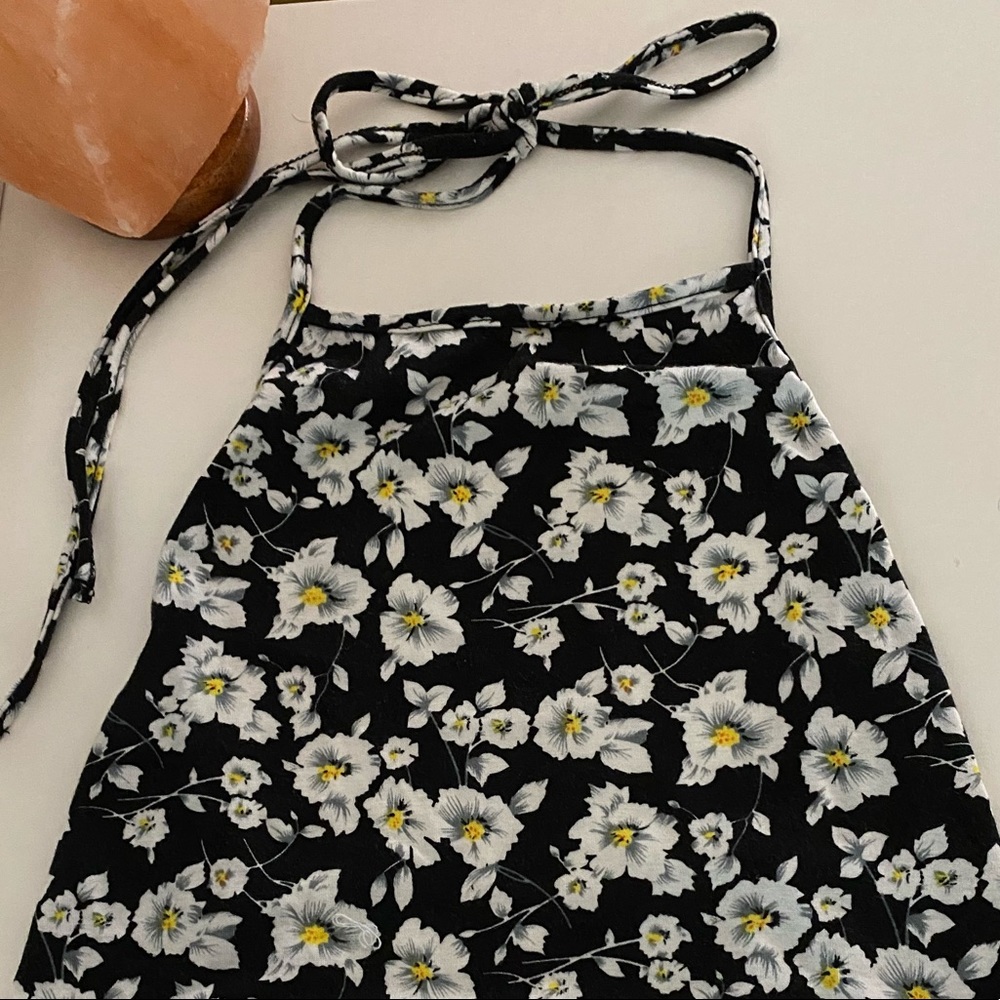 Open back crop top